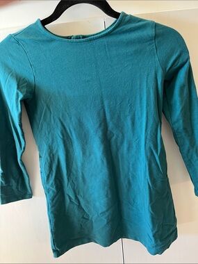 Primary Teal Long Sleeve Kids Top